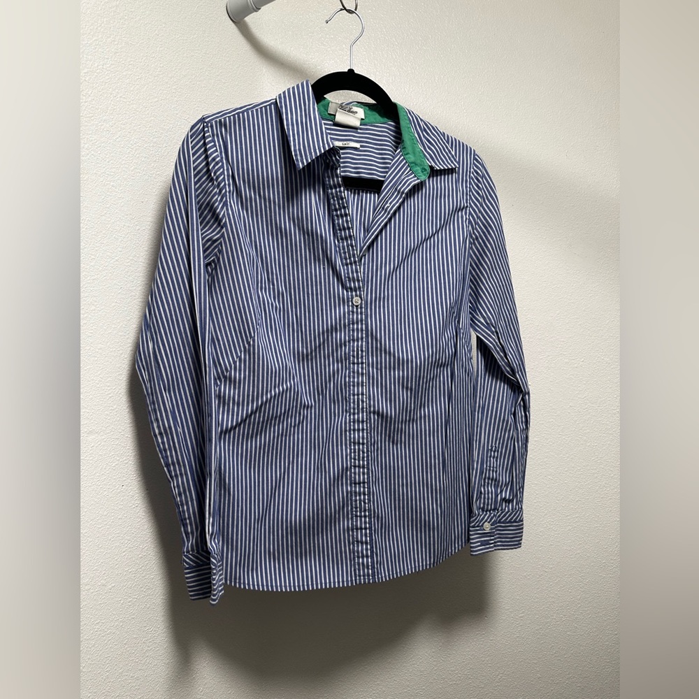 Button up blue dress shirt